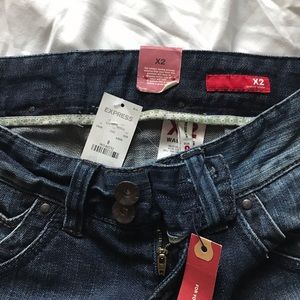 Express NWT dark wash denim jeans.